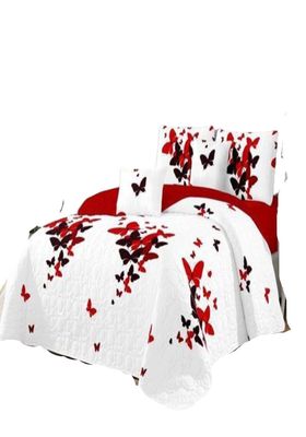 COBERTOR DE VERANO PLAZA Y MEDIA QUILT REVERSIBLE
