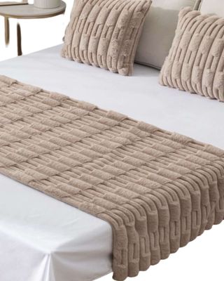 Imagen 2 del producto PIECERA SIN FUNDAS 2 PLAZAS DISEÑO BAMBU CAFÉ CLARO