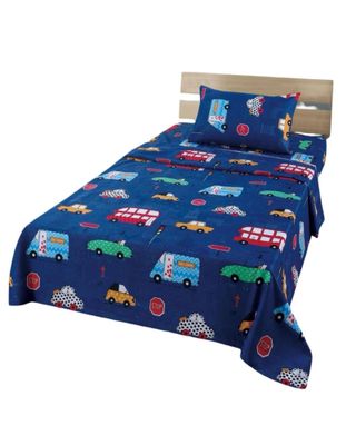 Imagen 1 del producto Juego de Sabanas de verano Autitos niño Infantil plaza y media