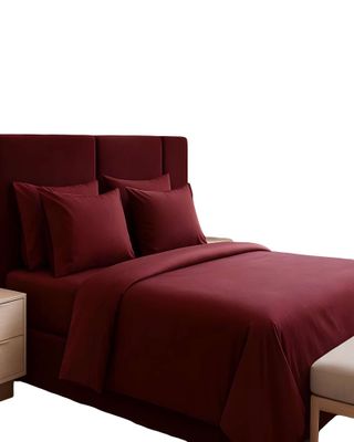 JUEGO DE SABANA PLAZA Y MEDIA 200 HILOS BURDEO