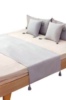 Imagen 2 del producto JUEGO DE PIECERA DE CAMA MAS 2 FUNDAS MODELO PLUSH GRIS