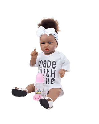 Imagen 1 del producto Muñeca infantil bebé realista silicona Morena