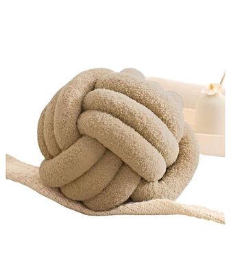 Imagen 1 del producto COJIN ELEGANTE NUDO BEIGE 22 CM
