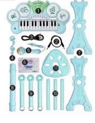 Imagen 2 del producto Piano Musical De Juguete Educativo Para Niños Azul