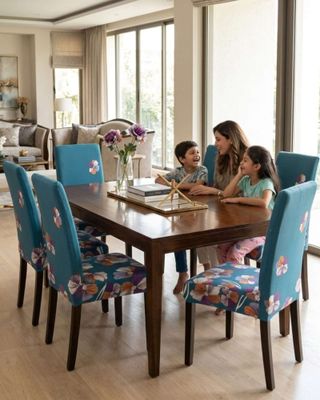 Imagen 2 del producto JUEGOS DE 6 FUNDAS PARA SILLAS CON DISEÑO ELASTICO M7