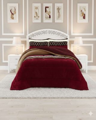 Imagen 1 del producto Cubrecama de invierno Plush con Chiporro 2 Plazas burdeo