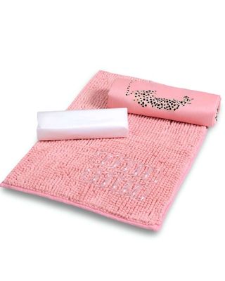 Juego Set de Baño en Caja 4 Piezas Cortina con Alfombra Mashini  A02