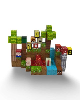 Imagen 1 del producto Juguete Cubo Magnetico 84 piezas diseño Mine-cratf