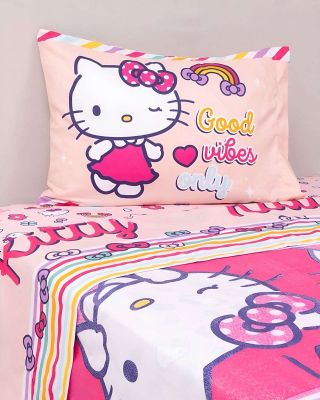 Imagen 2 del producto Juego Sábanass infantil Hello Kitty plaza y media Mashini