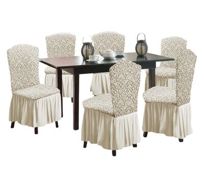 Imagen 1 del producto Pack 6 Fundas Sillas Turcas con Diseño 3D F1