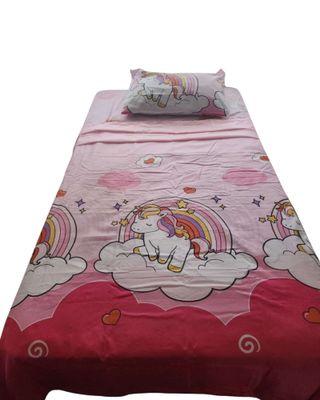 Imagen 2 del producto SABANA INFANTIL PLAZA Y MEDIA UNICORNIO NIÑA