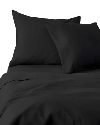 Imagen 2 del producto JUEGO DE SABANA PLAZA Y MEDIA 200 HILOS NEGRO