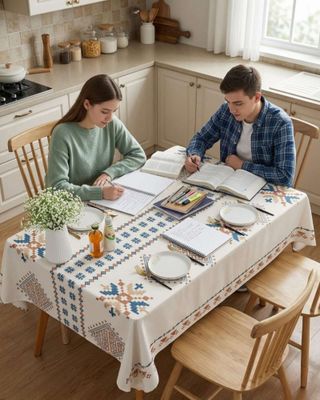 Imagen 2 del producto Mantel Antimanchas Grueso Rectangular 140x220 cm 01