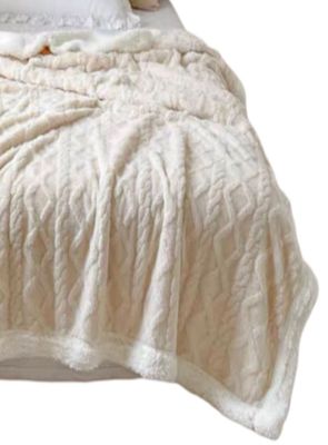 Imagen 2 del producto FRAZADA MANTA DE PLUSH Y SHERPA EXTRA SUAVES TP19