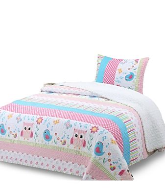 Imagen 1 del producto CUBRECAMA QUILT SHERPA INVIERNO PLAZA Y MEDIA C07