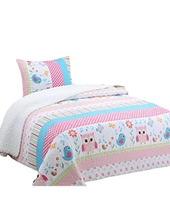Imagen 2 del producto CUBRECAMA QUILT SHERPA INVIERNO PLAZA Y MEDIA C07