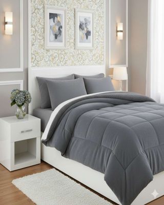 Imagen 2 del producto Cubrecama de invierno Plush y Chiporro - color gris King