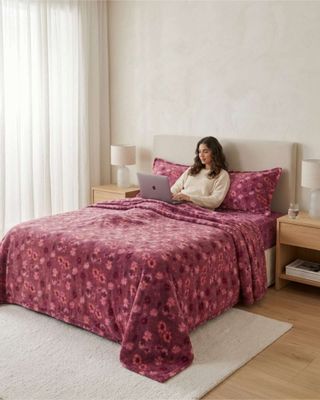 Imagen 2 del producto Juego de Sabanas de Polar 2 Plazas Diseños Estampados Invierno m3