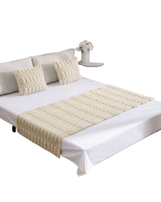 PIECERA CON 2 FUNDAS DISEÑO BAMBU BEIGE