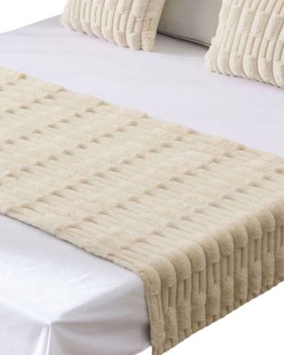 Imagen 2 del producto PIECERA CON 2 FUNDAS DISEÑO BAMBU BEIGE