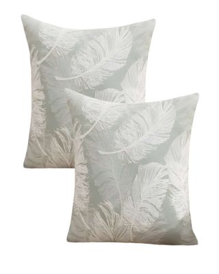 Imagen 2 del producto JUEGO DE 2 FUNDAS DE COJINES DE HOJAS VERDE