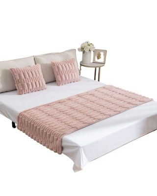 PIECERA CON 2 FUNDAS DISEÑO BAMBU ROSA