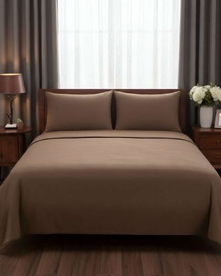 Imagen 2 del producto Sábana de Polar Ultra Suave Máxima Calidez y Confort Marron 2 plazas c01