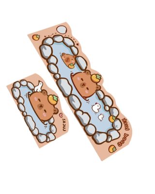 Imagen 2 del producto ALFOMBRAS DECORATIVAS COCINA ANTIDESLIZANTE DISEÑO CAPIB AGUA