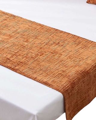 Imagen 2 del producto PIECERA SIN FUNDAS 2 PLAZAS MODELO CHENILLE NARANJA