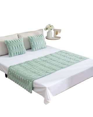 PIECERA SIN FUNDAS 2 PLAZAS DISEÑO BAMBU VERDE MENTA