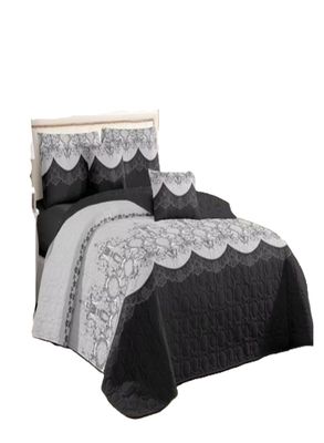 COBERTOR DE VERANO PLAZA Y MEDIA QUILT REVERSIBLE