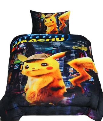 CUBRECAMA DE INVIERNO CON CHIPORRO NIÑO PIKACHU