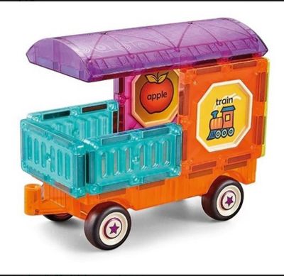 Imagen 2 del producto Set Bloques Magnéticos 94 Piezas - Castillo y Auto