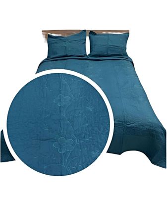 Imagen 2 del producto CUBRECAMA COLCHA QUILT DE VERANO 2 PLAZAS BORDADO A1