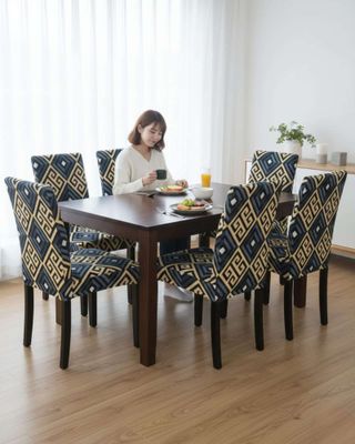 Imagen 2 del producto JUEGOS DE 6 FUNDAS PARA SILLAS CON DISEÑO ELASTICO M19