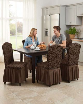 Imagen 2 del producto JUEGO DE 6 FUNDAS DE SILLA TEJIDO 3D M3