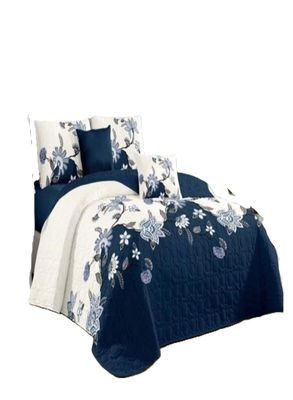 COBERTOR DE VERANO PLAZA Y MEDIA QUILT REVERSIBLE