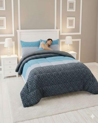 Imagen 2 del producto Cubrecama de invierno Plush y Chiporro - color azul King