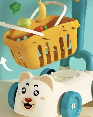 Imagen 2 del producto CARRO ANDADOR CORREPASILLOS DE COMPRAS FRUTAS Y VERDURAS VERDE