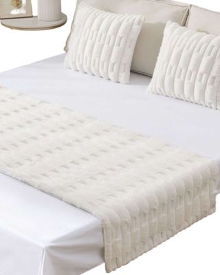 Imagen 2 del producto PIECERA SIN FUNDAS 2 PLAZAS DISEÑO BAMBU BLANCO