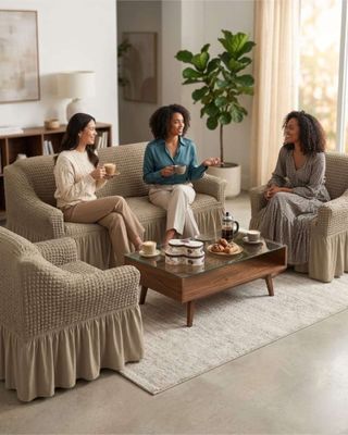 Imagen 2 del producto Juego de Fundas Cubre Sillon Turcas 3-1-1 con Textura de Burbuja m3