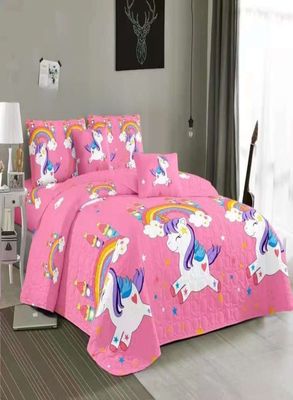 COBERTOR DE VERANO PLAZA Y MEDIA QUILT REVERSIBLE