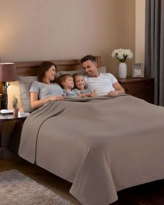 Imagen 2 del producto Sábana de Polar Ultra Suave Máxima Calidez y Confort Marron 2 plazas