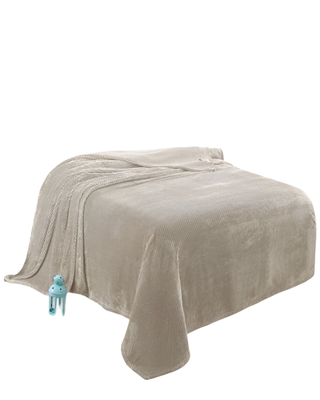 Imagen 2 del producto MANTAS PLUHS BEIGE PLAZA Y MEDIA