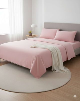 Imagen 2 del producto Sábana de Polar Ultra Suave Máxima Calidez y Confort Rosa King