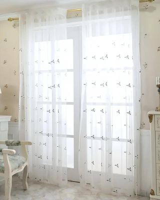 Pack de Visillo transparente con textura 140x230cmv13