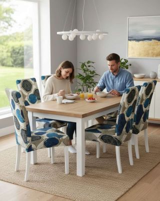 Imagen 2 del producto JUEGOS DE 6 FUNDAS PARA SILLAS CON DISEÑO ELASTICO M30