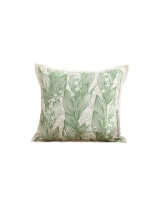 JUEGO DE 2 FUNDAS DE COJINES HOJA VERDE