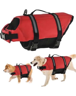 Imagen 2 del producto CHALECO SALVAVIDAS PARA MASCOTAS TALLA L 75x60 cm S02