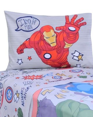 Sabanas infantil Avenger plaza y media Mashini